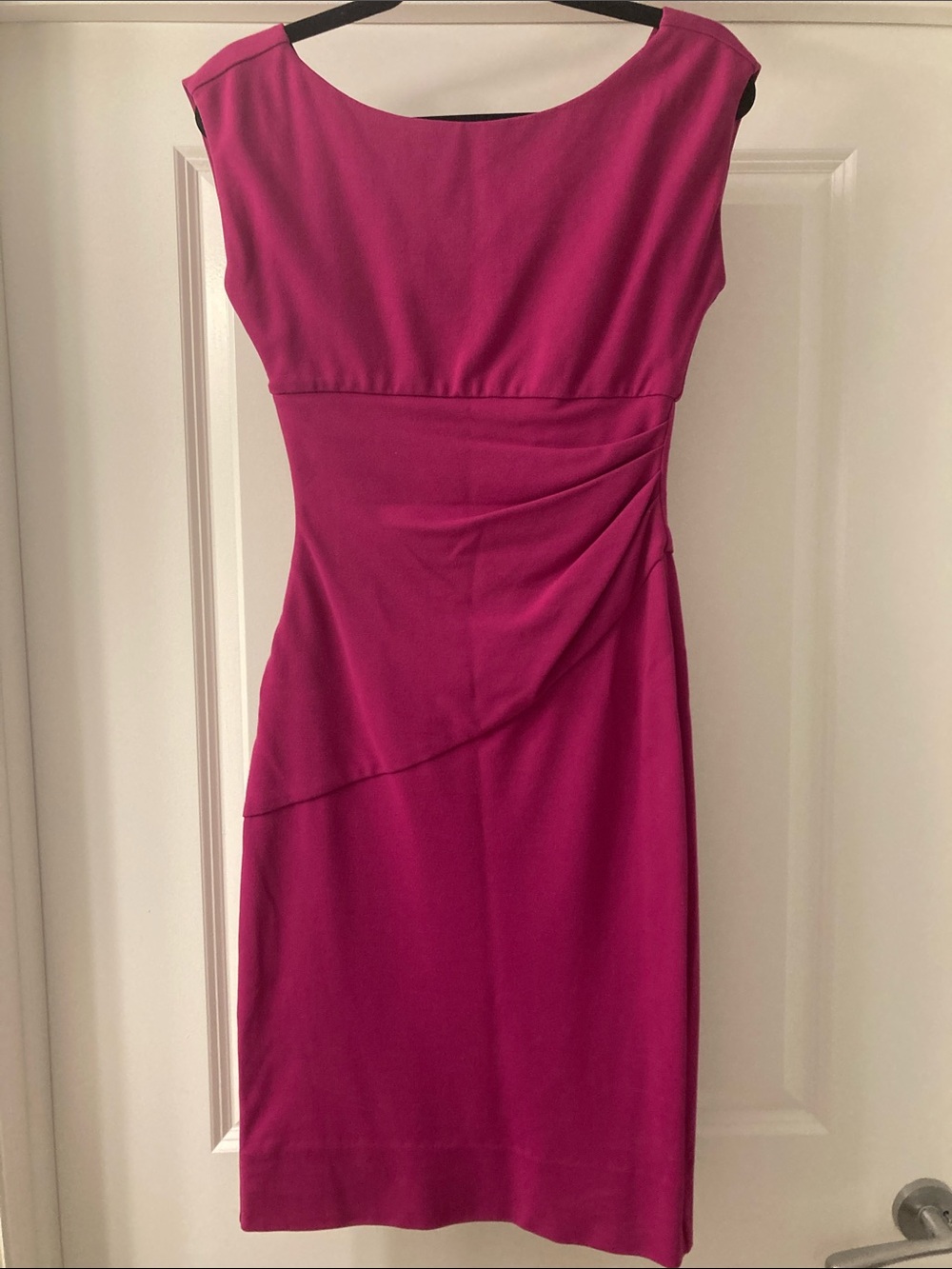 Diane Von Furstenberg Fuchsia Midi Sheath Dress